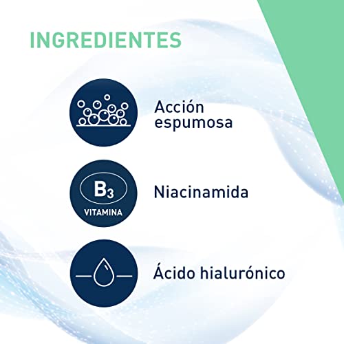 CeraVe Gel Limpiador Espumoso Diario para Piel Mixta, Grasa o con Acné 236ml